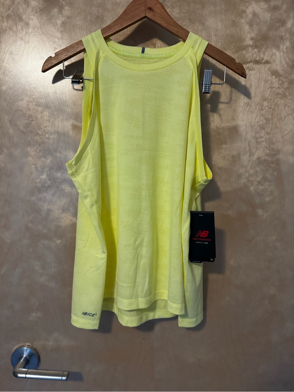 New Balance Women's Neon Yellow Athletic Tank